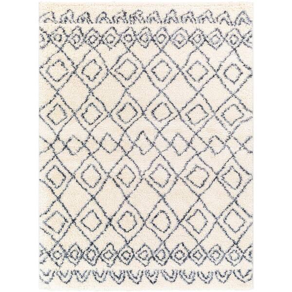 Artistic Weavers Puffy shag Cream 7 ft. x 9 ft. Global Indoor Area Rug