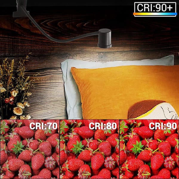 18.31 in. 3 Modes and 10 Brightness Black ‎Aluminum Clip-On Reading Light, Desk Lamp with 360° Gooseneck, Plastic Shade