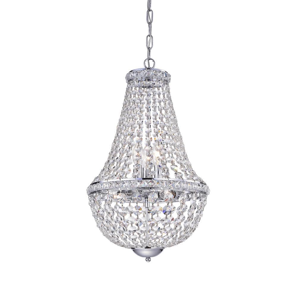 Warehouse of Tiffany Uanah 6-Light Crystal Chrome Chandelier RL8165CH - The  Home Depot