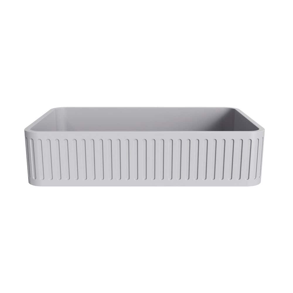 Moray 20.5 in. Concrete Vessel Rectangular Modern Bathroom Sink in Gray price history on PriceWatchPro