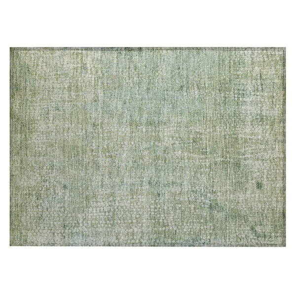 Chantille Machine Washable Indoor/Outdoor Abstract ACN2087 Green 1 ft. 8 in. x 2 ft. 6 in. Accent Rug