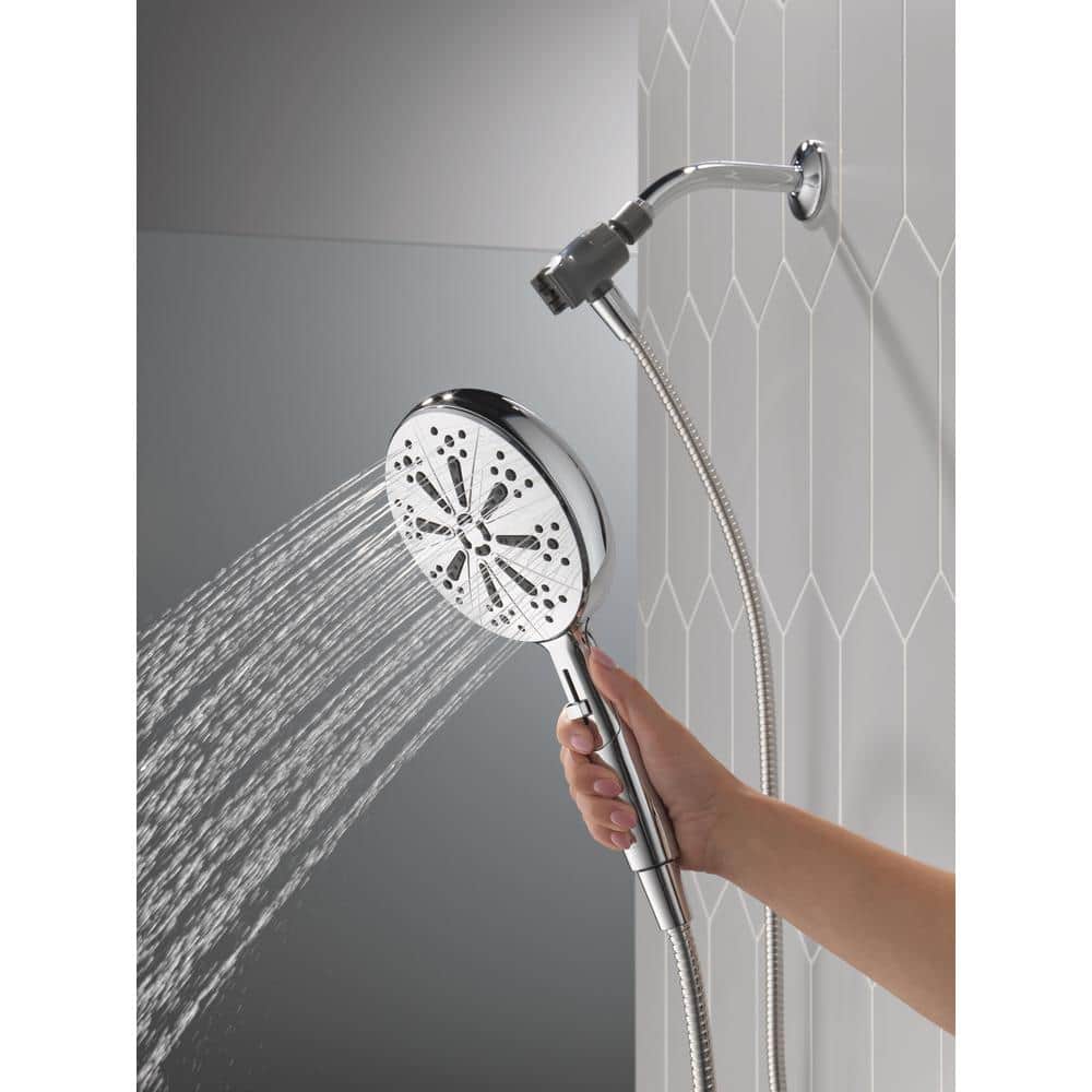 Chrome Multi-Head Handheld Wall Mounted Shower System