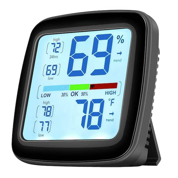 Digital Wireless Thermometer Hygrometer with Pro Accuracy Humidity Gauge and Calibration Function