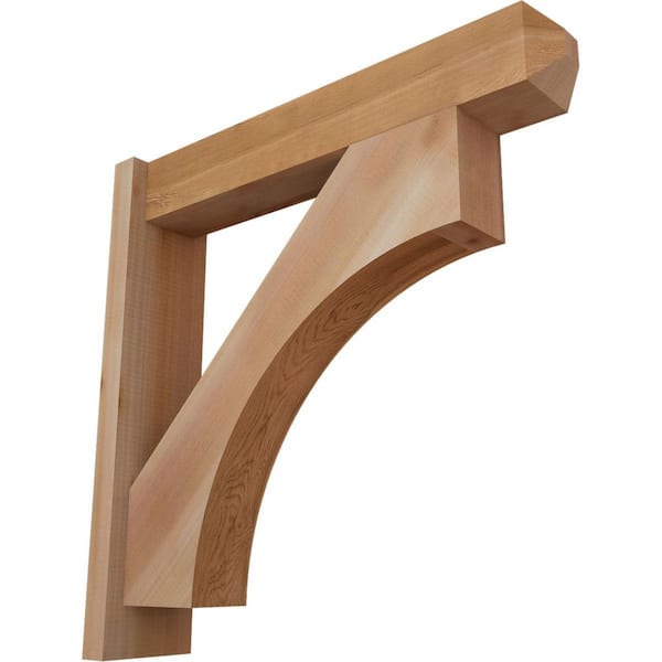 Ekena Millwork 6 in. x 26 in. x 26 in. Western Red Cedar Westlake Craftsman Smooth Outlooker