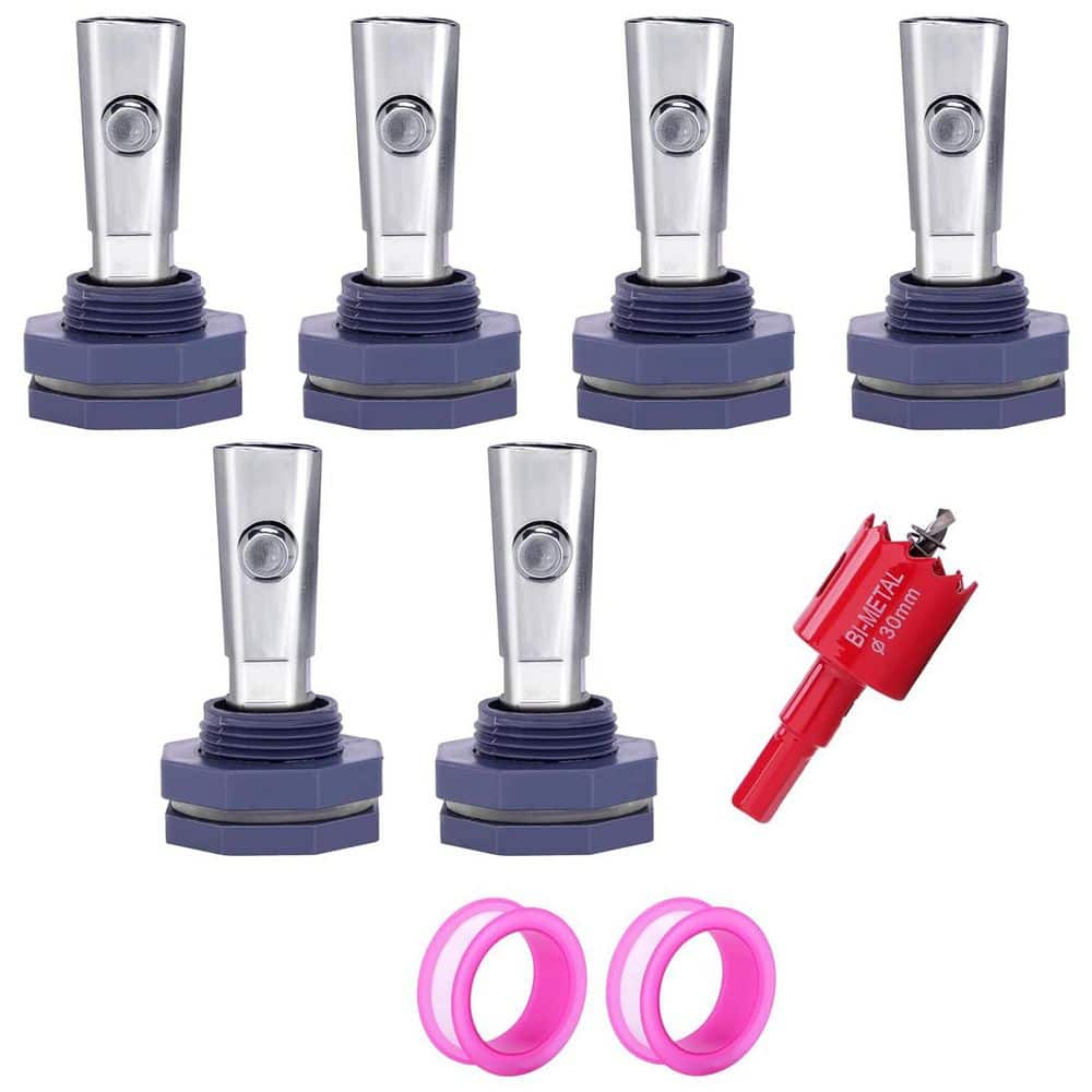 Stainless Steel Pig Waterer Kit with Brass Connector and Hole Opener for Livestock Poultry Automatic System 6 Pack Feed price history on PriceWatchPro