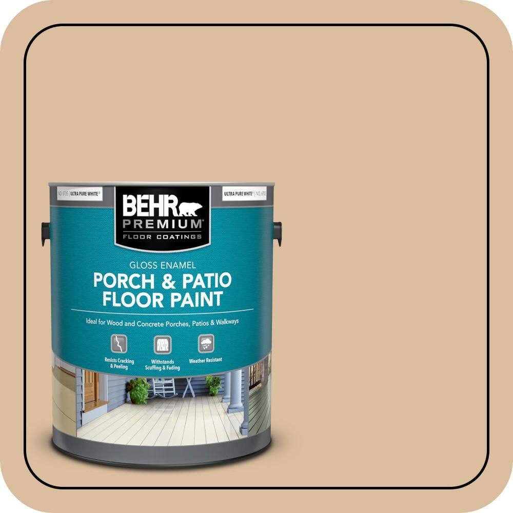 1 gal. #PPU4-14 Renoir Bisque Gloss Enamel Interior/Exterior Porch and Patio Floor Paint price history on PriceWatchPro