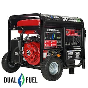 13,000/10,500-Watt 500 cc Electric Dual Fuel Gasoline Propane Portable Home Power Backup Generator with CO Alert