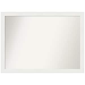 Vanity White Narrow 41.5 in. W x 30.5 in. H Non-Beveled Bathroom Wall Mirror in White
