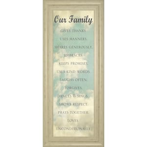 "Our Family" By Sarah Gardner Framed Print People Wall Art 42 in. x 18 in.