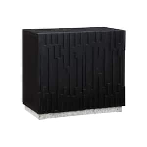 Andorra Black 32 in. H Storage Cabinet with Two Doors