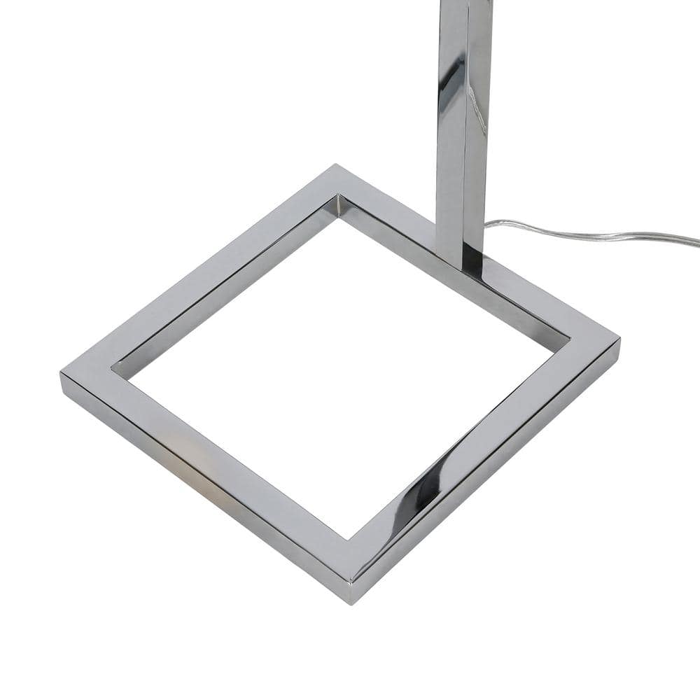 Arcadian Elegance 67" Silver Arc Floor Lamp with Clear Glass Shade