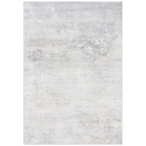 Brentwood Ivory/Gray 6 ft. x 9 ft. Abstract Area Rug