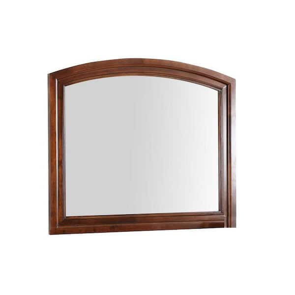 AndMakers Meade 36 in. x 42 in. Modern Arch Framed Dresser Mirror