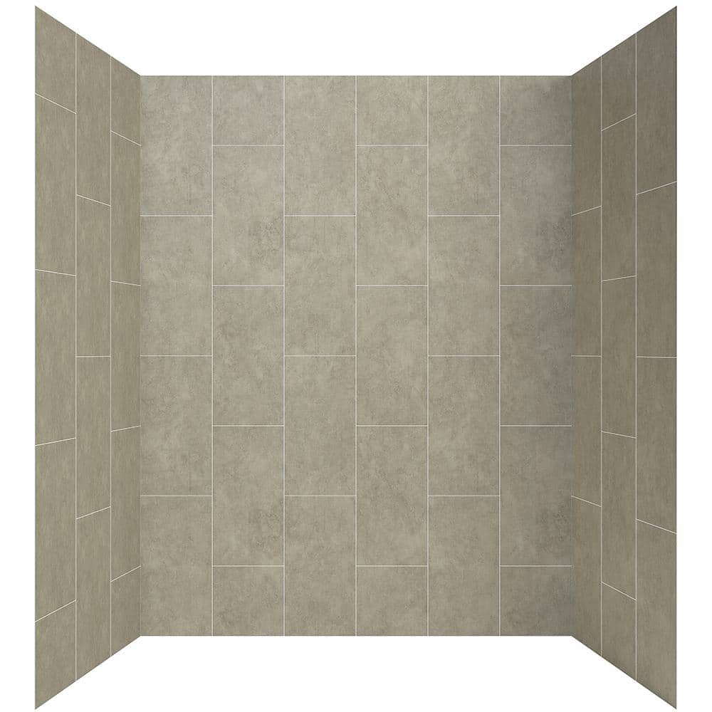 Shale 60" x 32" x 78" Five Panel Alcove Shower Wall Kit