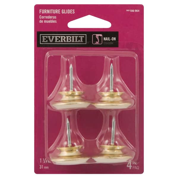 Everbilt 1-1/4 in. Nail-On Swivel Glide