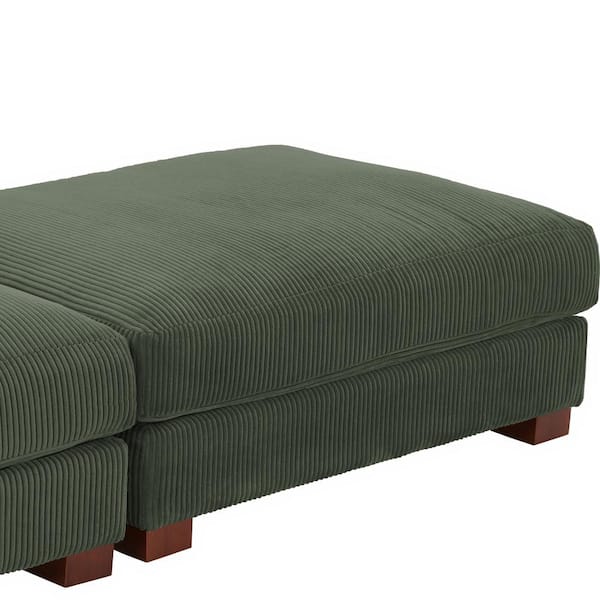 JETTY feather OTTOMAN カーキ AC07コーデュロイ JETTY feather
