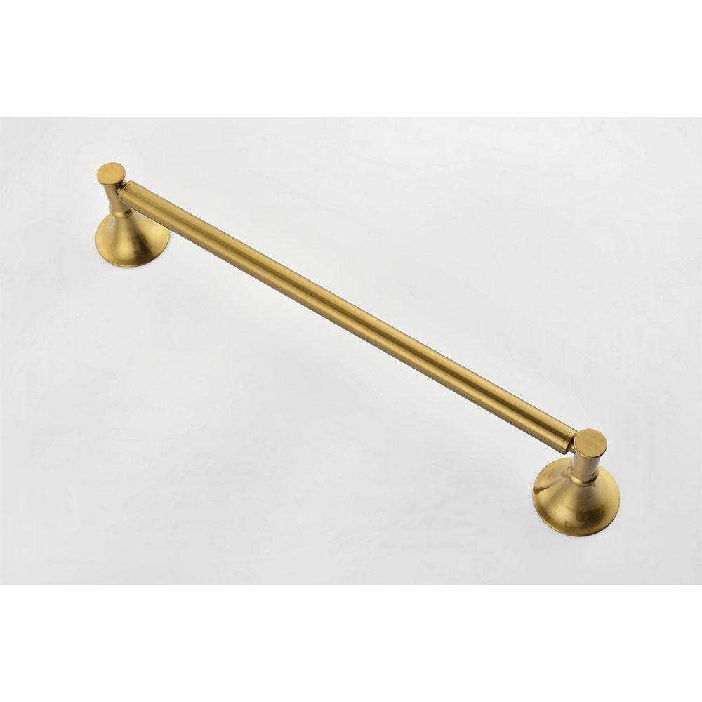 Brushed Gold 6-Piece Brass Bathroom Hardware Set