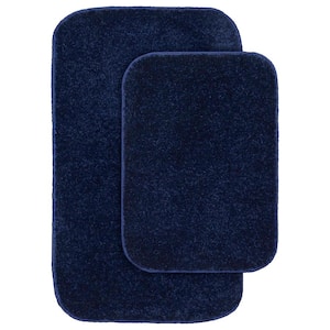 Home Decorators Collection Eloquence Navy 20 in. x 34 in. Nylon