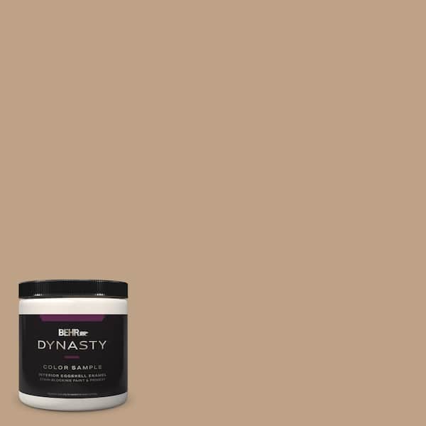 BEHR DYNASTY 8 oz. #PPU4-05 Basketry One-Coat Hide Eggshell Enamel Stain-Blocking Interior Paint & Primer Sample