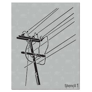 Power Lines Stencil