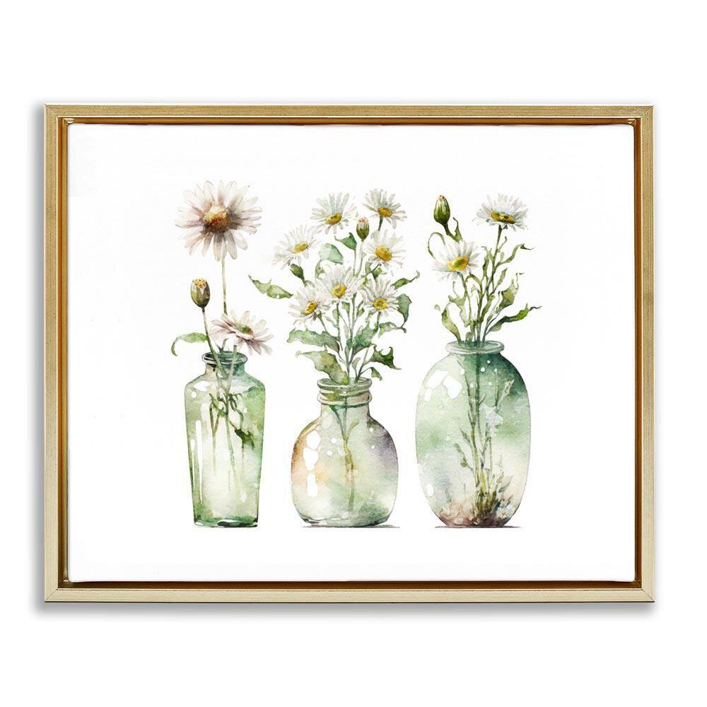 Delicate Glass Vases by Svetlana Aleynikova Gold Floater Frame Nature Graphic Art Print 25 in. x 31 in. price history on PriceWatchPro