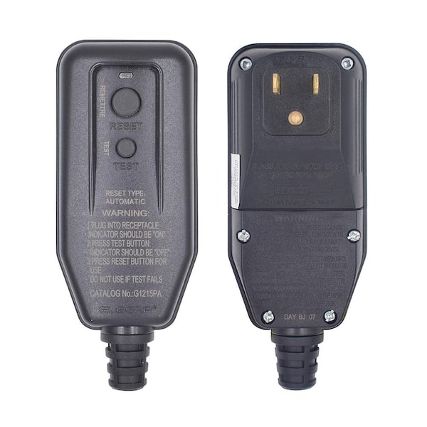 Electrical Outlet GFCI Automatic Reset Right Angle User Attachable 125 Volt 15a for sale online 