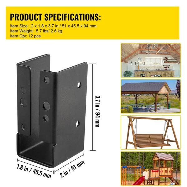 CityPost Deck Corner Post 2-in x 0.08-in x 3-ft Gray Deck Corner Post
