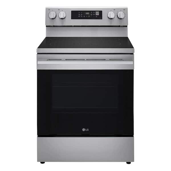 30 in. 6.3 cu. ft. Smart Wi-Fi Enabled Fan Convection Electric Range Oven with AirFry and EasyClean in Stainless Steel