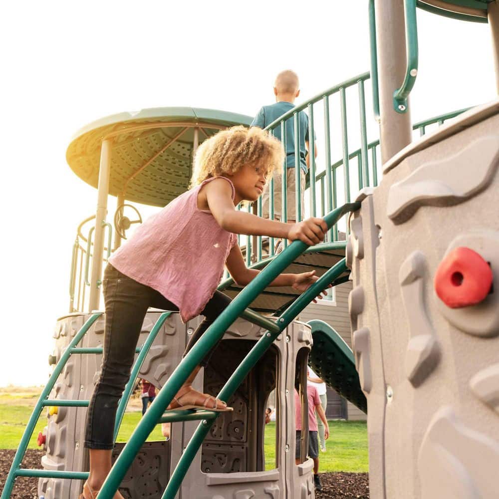 Lifetime Double Adventure Tower with Bridge and Climbing Walls