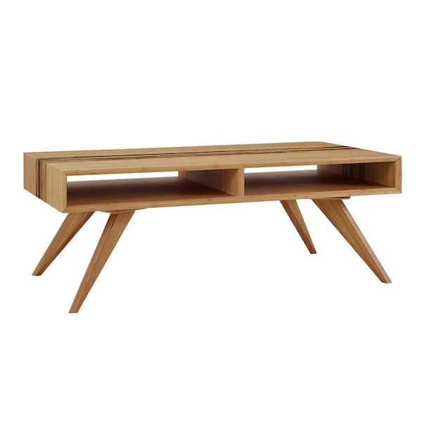 Unbranded Sarah 46 in. Natural Rectangle Coffee Table