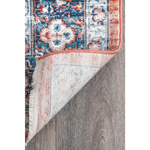Zara Medallion Orange 4 ft. x 6 ft. Area Rug