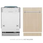 18 in. Top Control 6-Cycle Compact Panel Ready Dishwasher with 2 Racks & Stainless Steel Tub