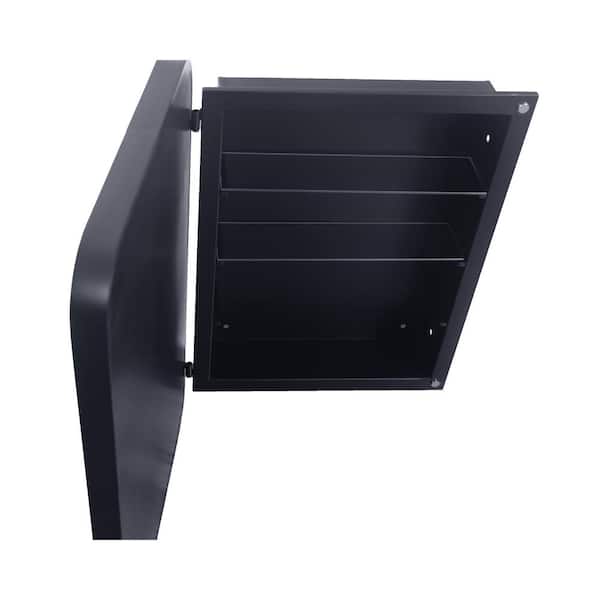 XUJMK Hot Selling 16 in. W x 24 in. H Rectangular Metal Medicine Cabinet with Mirror, Bathroom Storage Cabinet with Shelf