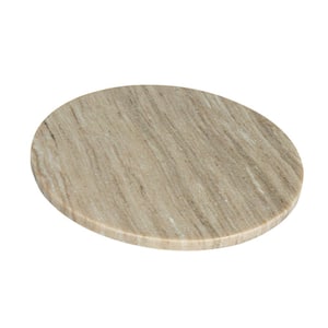 11 in. Beige Marble Round Cheese and Cutting Board