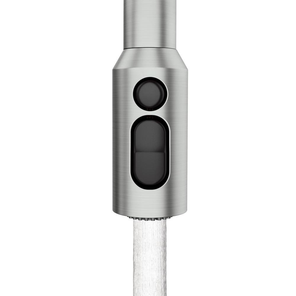 Brushed Nickel Single-Handle Pull-Out Spray Kitchen Faucet
