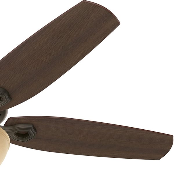 Hunter - Builder Deluxe 52 in. Indoor New Bronze Ceiling Fan with Light Kit