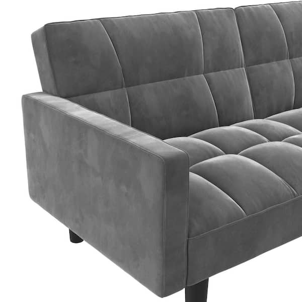 WONDER COMFORT Gray Memory Foam Futon Sofa Bed Foldable Convertible  Loveseat TN-267FA-DG - The Home Depot