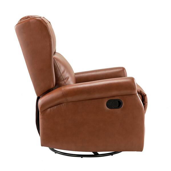 JAYDEN CREATION Chiang Saddle Contemporary Wingback Faux Leather