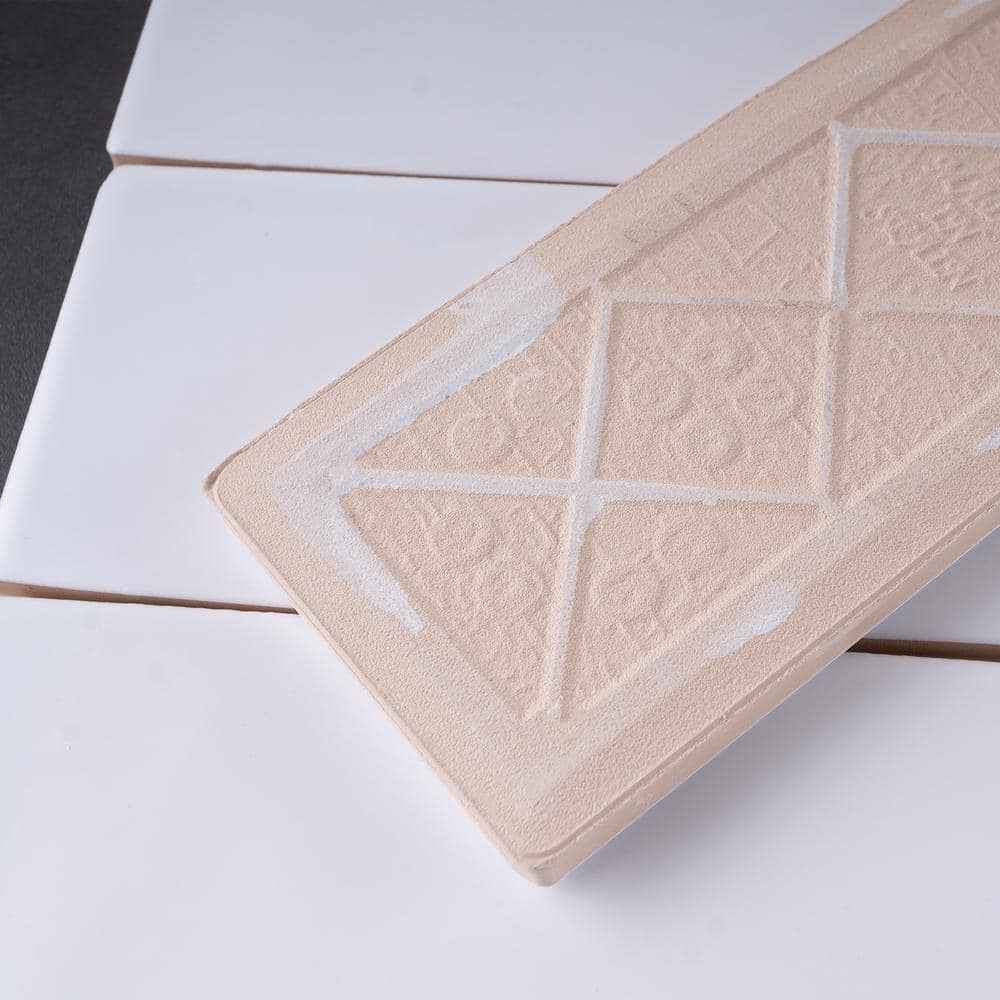 Matte White 3x12 Ceramic Subway Wall Tile