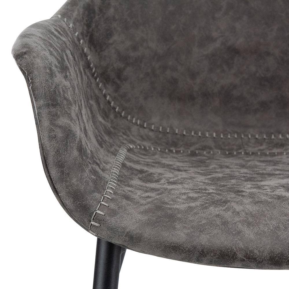 Markley Mid Century Modern Gray Metal Arm Chair