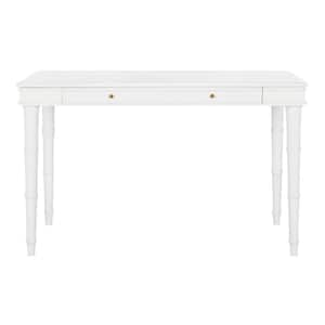 Noely 47 in. 1-Drawer White Writing Desk