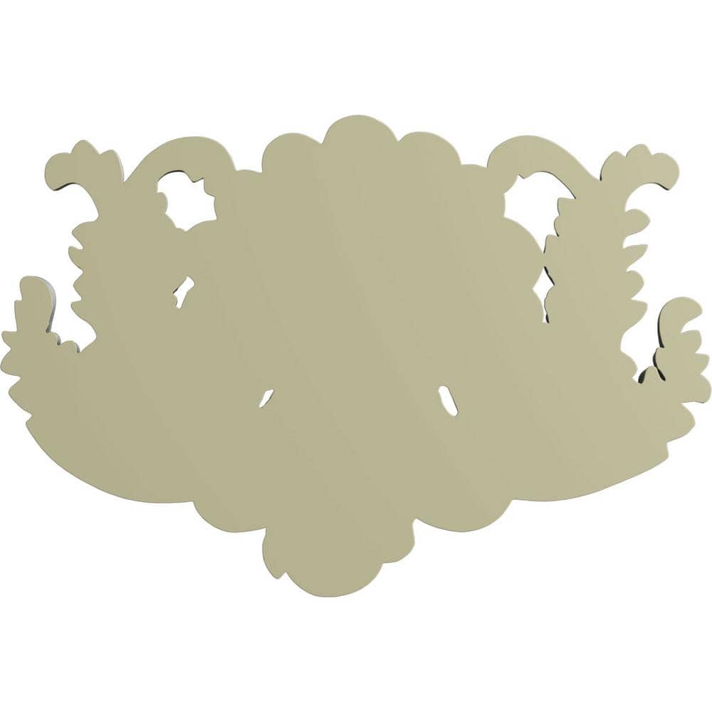 White Polyurethane Shell Crown Onlay Scroll