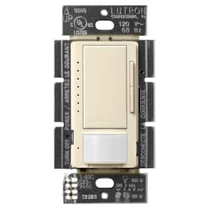 Maestro LED+ Motion Sensor/Dimmer Switch, 150W LED, Single Pole/Multi-Location, Almond (MSCL-OP153M-AL)
