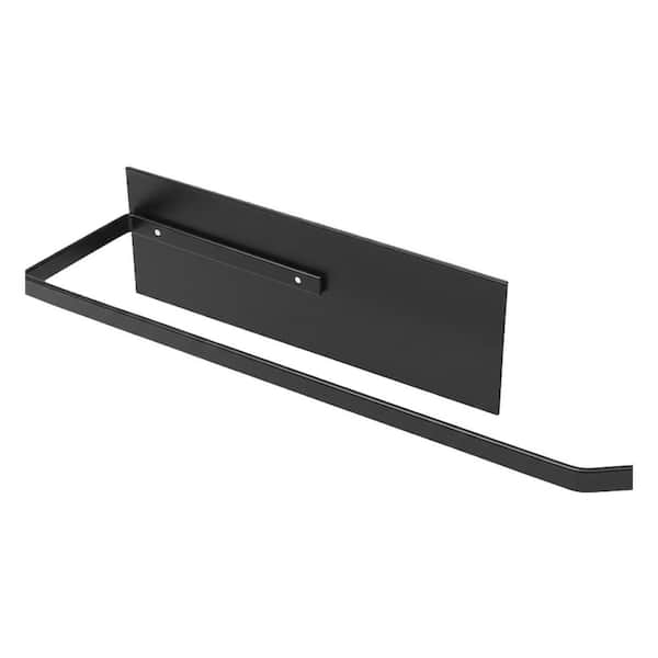 Black Carbon Steel Magnetic Paper Towel Holder Wall Mount Kitchen Bathroom Fridge Organizer for Paper Towels