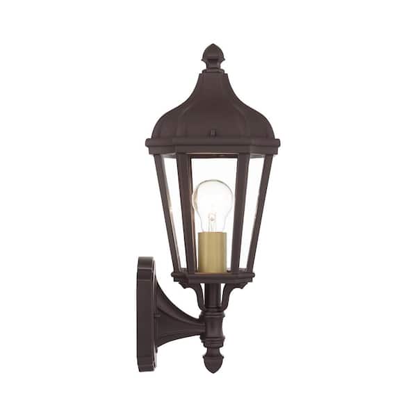 Livex Lighting Morgan 1-Light Bronze Outdoor Wall Lantern