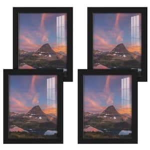 Modern 11 in. x 14 in. Black Picture Frame (Set of 4)