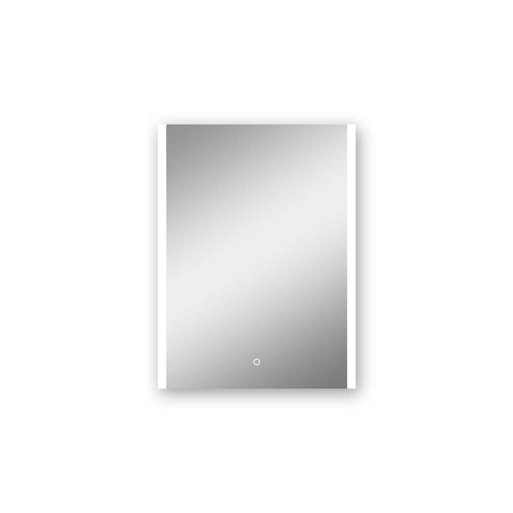 24 in. W x 32 in. H Rectangular Frameless Wall Mount Anti-Fog Dimmable Bath