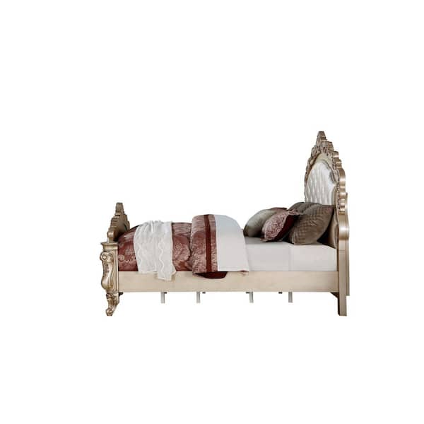 Acme Furniture Gorsedd White Wood Frame Queen Panel Bed