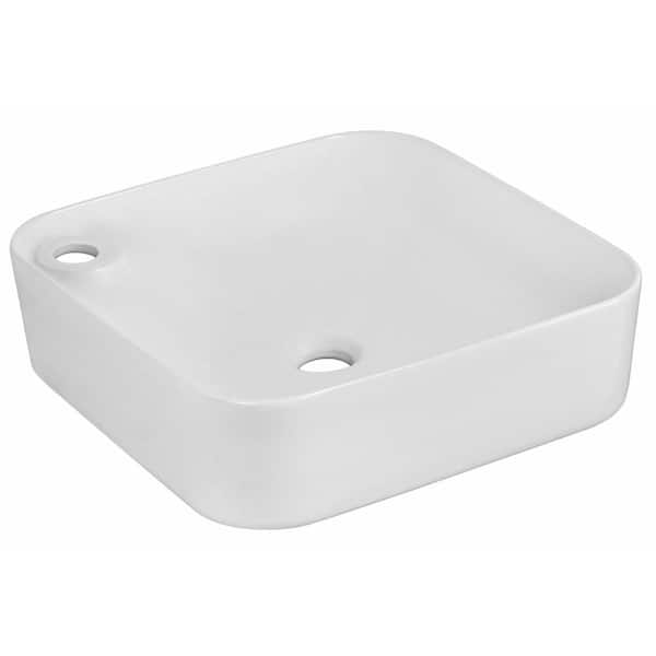 Unbranded 16-Gauge-Sinks Vessel Sink in White