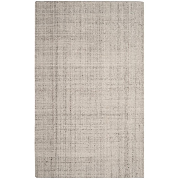 SAFAVIEH Abstract Light Gray 4 ft. x 6 ft. Solid Area Rug